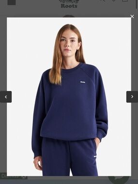 Roots cloud fleece crewneck sweatshirt